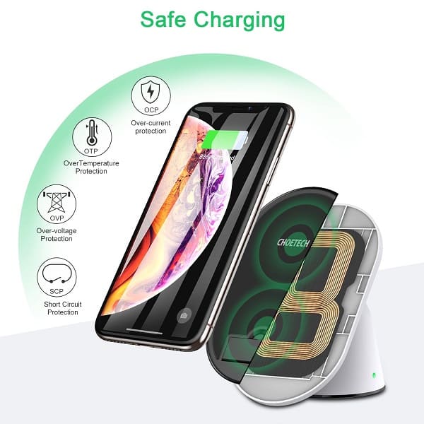 wireless charging stand safety features