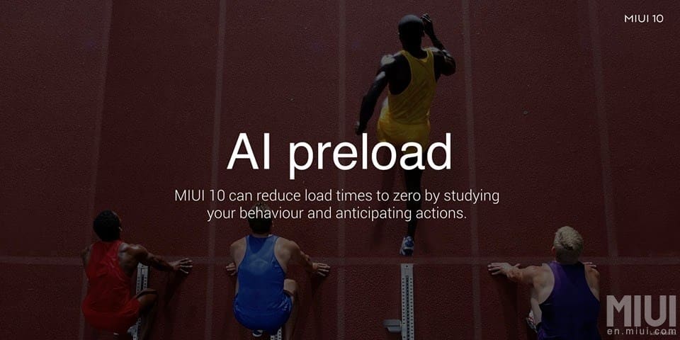 MIUI 10 AI preload applications