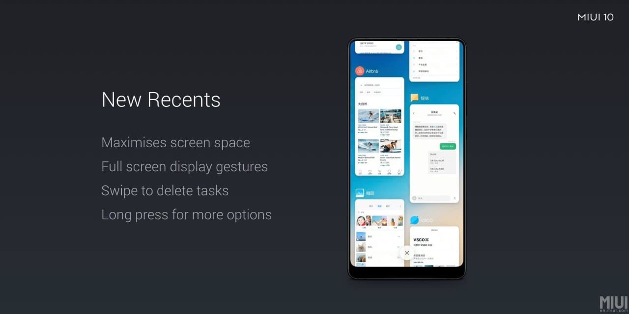 MIUI 10 all new recents menu features tips and tricks
