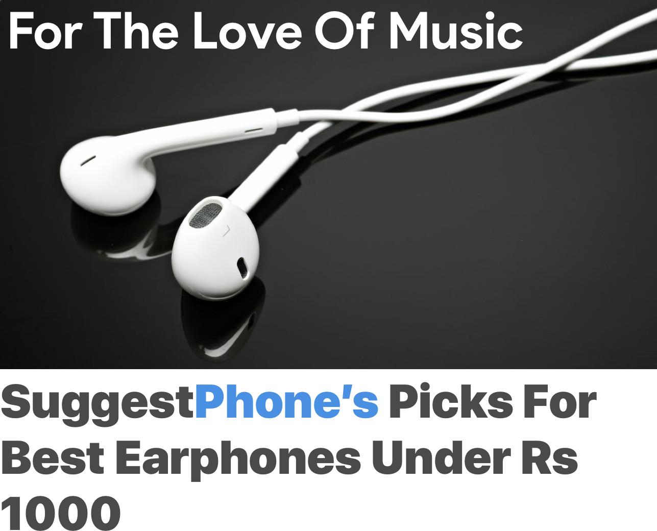 Types of Earphones and how to select the best earphone